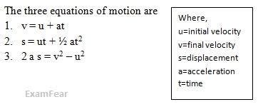 Three equation of motion