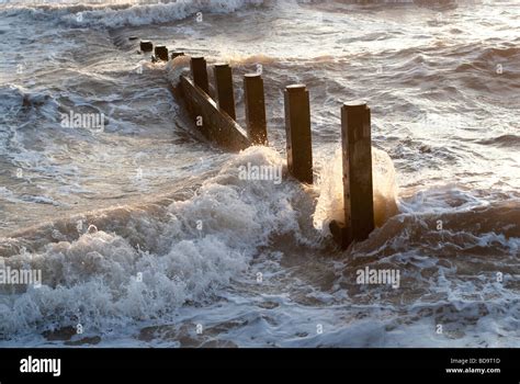 Beach groins hi-res stock photography and images - Alamy