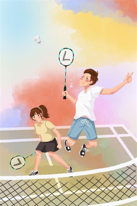 Badminton Training Class Poster Background Wallpaper Image For Free Download - Pngtree