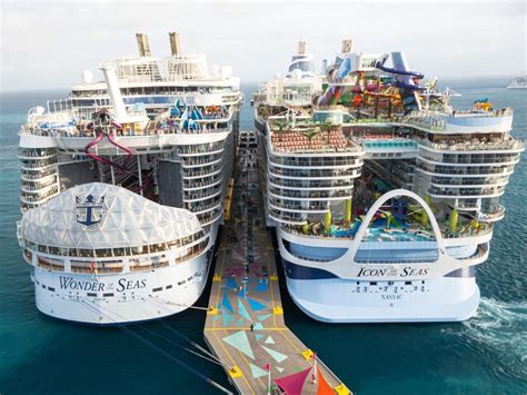 Photos show Royal Caribbean's Icon of the Seas and Wonder of the Seas ...