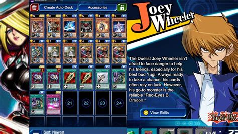 Yugi Oh Duel Link!! Legendary warriors Deck Joey wheeler - YouTube