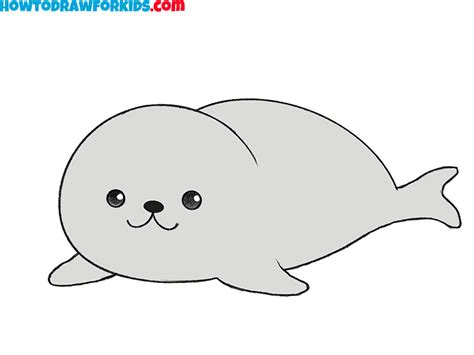 How to Draw a Seal - Easy Drawing Tutorial For Kids