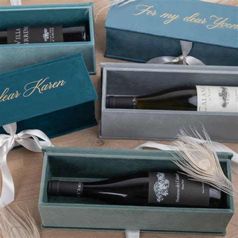 Personalized Wine Bottle Box Champagne Gift Box for Wedding - Etsy