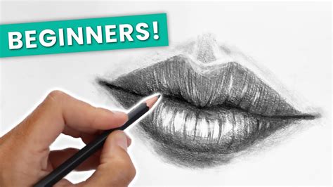 How To Draw Realistic Lips For Beginners - Step By Step - YouTube