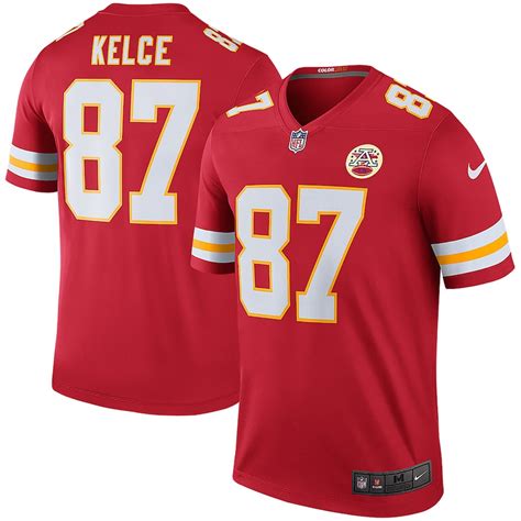 Men's Kansas City Chiefs Travis Kelce Nike Red Color Rush Legend Jersey