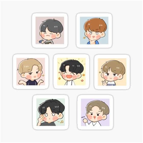 yoonseesaw Shop | Redbubble | Bts drawings, Cute stickers, Korean stickers