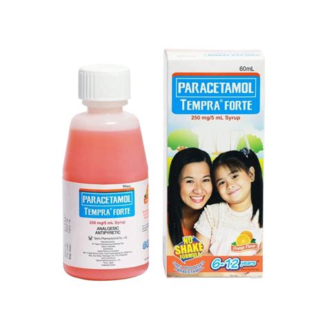 Tempra Forte Paracetamol 250mg/5ml Syrup Orange 60ml