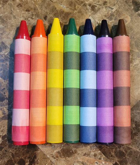 Blue's Clues Colored Striped Crayons - Etsy Hong Kong