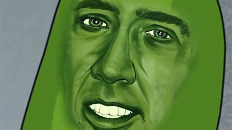 Nicolas Cage Turns Himself Into a Pickle - YouTube