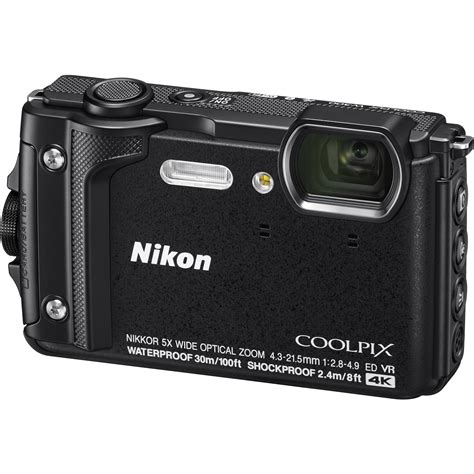 Nikon COOLPIX W300 Digital Camera (Black) 26523 B&H Photo Video