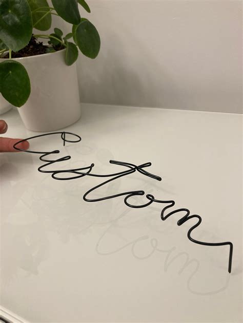 Custom Words Wire Art Wall Sign Personalized Wire Art - Etsy