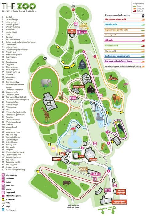 Belfast Zoo map - Ontheworldmap.com