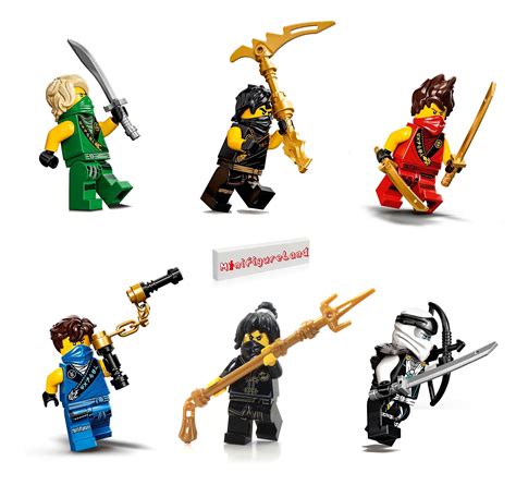 Buy LEGO NINJAGO Legacy Rebooted Minifigure Combo Pack - Lloyd, Jay, Kai, Cole, Zane, NYA (with ...