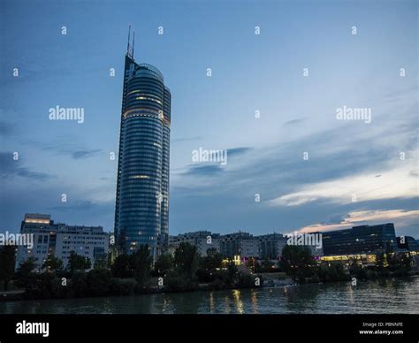 vienna and the danube river Stock Photo - Alamy