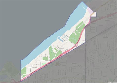 Map of Bratenahl village