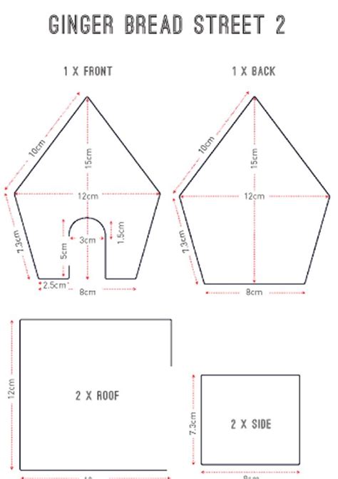 Gingerbread house templates | delicious. magazine | Gingerbread house template, Halloween ...