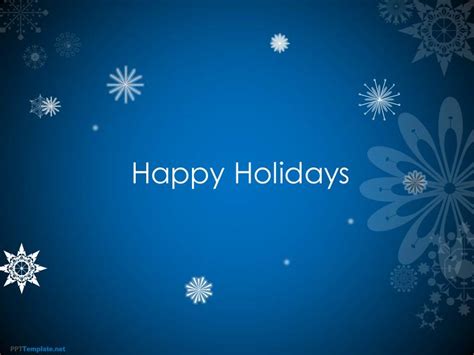 Free Animated Happy Holidays PPT Template