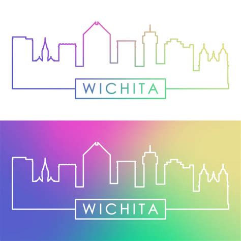 Royalty Free Wichita Kansas Skyline Clip Art, Vector Images ...