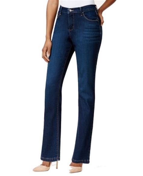 Lee - Womens Jeans Petite High-Rise Straight-Leg Stretch 6P - Walmart.com - Walmart.com