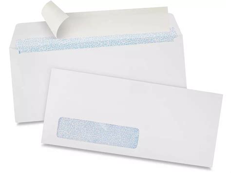 #9 Self-Seal White Business Envelopes with Left Window - 3 7/8 x 8 7/8 ...