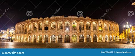 The Arena Di Verona at Night Stock Photo - Image of amphitheatre, landmark: 62876872