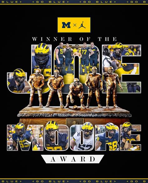 Michigan Football Offensive Line Wins Joe Moore Award Again - Sports Illustrated Michigan ...