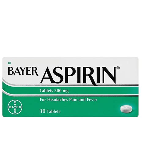 Pharmacy Direct. Bayer Aspirin 300mg Tablets 30's