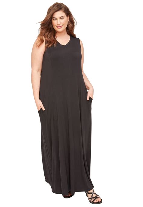 Catherines Women's Plus Size Morning To Midnight Maxi Dress (With ...