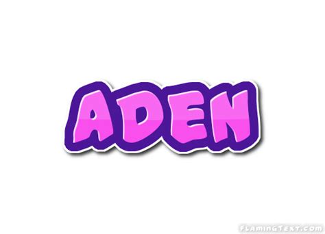 Aden Logo | Free Name Design Tool from Flaming Text