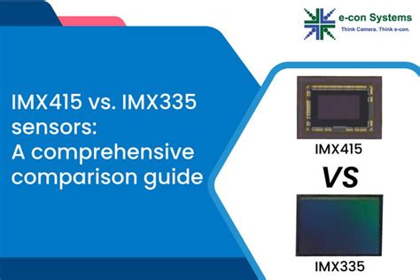 IMX415 vs. IMX335 sensors: A comprehensive comparison guide - e-con Systems