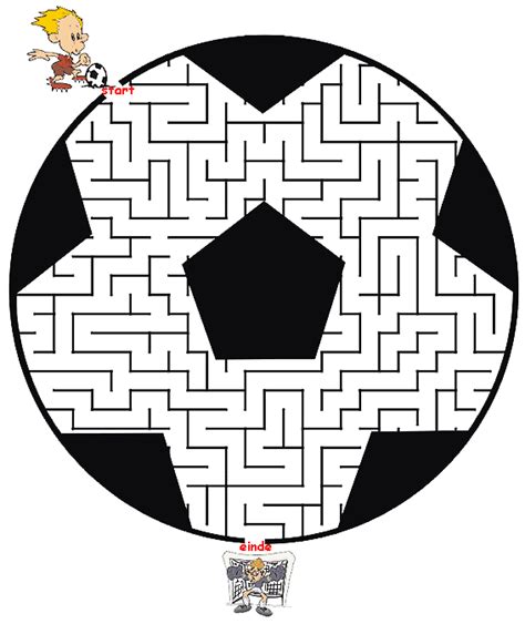 Puzzels voor kinderen: Doolhof Voetbal | Mazes for kids, Worksheets for kids, Kids sports party