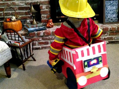 Making a Fire Truck Halloween Costume for Free (With Lights and Sound ...