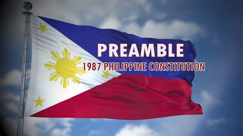 PREAMBLE : 1987 PHILIPPINE CONSTITUTION - YouTube