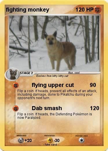 Pokémon fighting monkey 1 1 - flying upper cut - My Pokemon Card