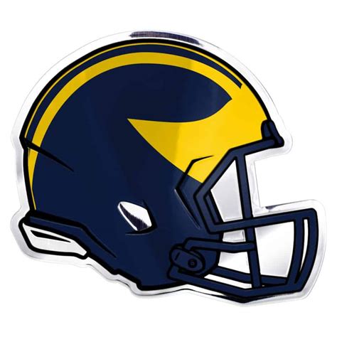 Michigan Wolverines Helmet Auto Emblem - (Promark) - Detroit Game Gear