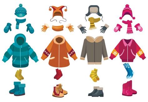 Warm Clothing Illustrations, Royalty-Free Vector Graphics & Clip Art - iStock