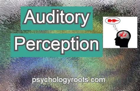 Auditory Perception - Psychology Roots