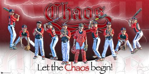 Custom Baseball Banner - Team Chaos - Frenzy Designs