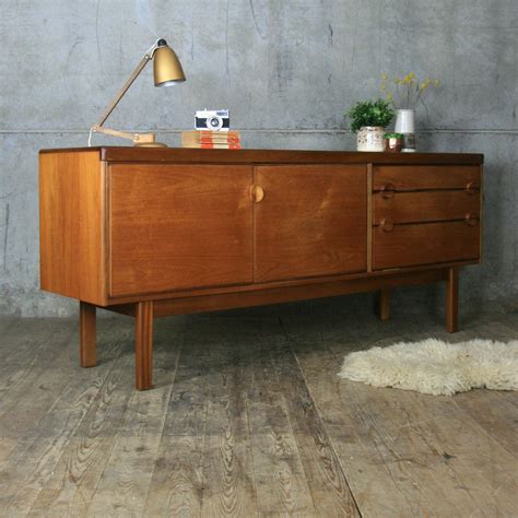 Mid Century Nathan Teak Sideboard – Mustard Vintage