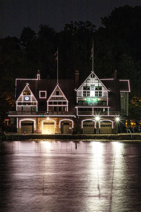 Boathouse Row at Night in Philadelphia | Etsy