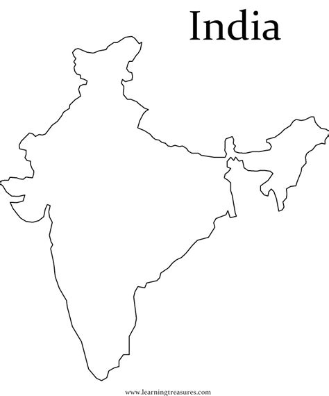 Printable outline map of india (6) – 2020 Printable calendar posters images wallpapers free