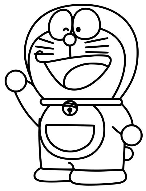 Doraemon Coloring Pages - Best Coloring Pages For Kids | Easy drawings for kids, Easy cartoon ...