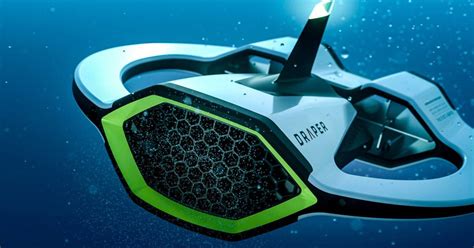 the underwater draper drone scans the ocean for microplastics | Underwater, Drone, Drone design