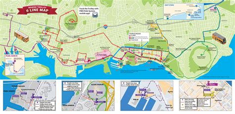 Waikiki Trolley Route Map | Adams Printable Map