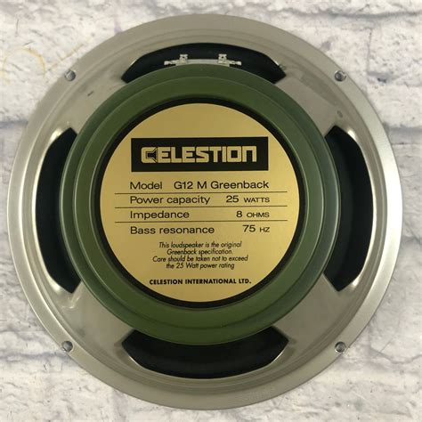 Celestion G12M Greenback 8 ohm 25 Watt 12 Speaker - Evolution Music