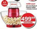 4.5 Litre Plastic Red Popcorn Maker offer at Pick n Pay Hypermarket