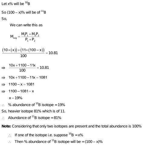 boron exist as two isotopes ^10B and ^11B if atomic mass of boron in ...