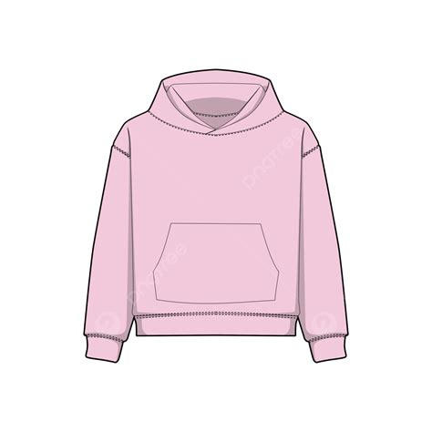 Pink Hoodie Vector Art PNG, Pink Hoodie Oversize Vector, Pink Hoodie ...