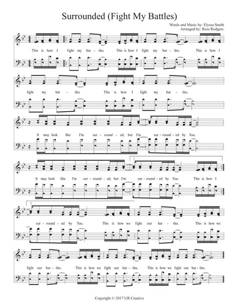 Surrounded (fight My Battles) (arr. Ross Rodgers) by Michael W. Smith Sheet Music for SATB Choir ...