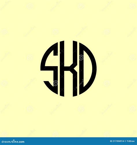 Creative Rounded Initial Letters SKD Logo Stock Vector - Illustration of artistic, rounded ...